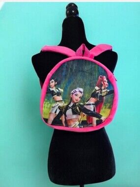 K-pop Girls' Pink Character Mini Backpack